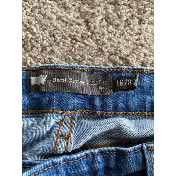 Levi’s women’s size 16 Demi curve mid rise boot jeans - Picture 4 of 6